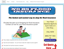Tablet Screenshot of nobsfloodinsurance.com